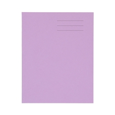 9x7" Exercise Book 32 Page 15mm Ruled/Plain Alternate, Purple - Pack of 100